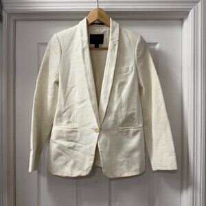 Country Road structured darted cotton-blend tailored blazer size 4